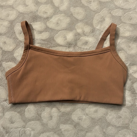 aerie Tops - Offline by Aerie Clay Color Ribbed Stretch Medium Support Bralette Size XL